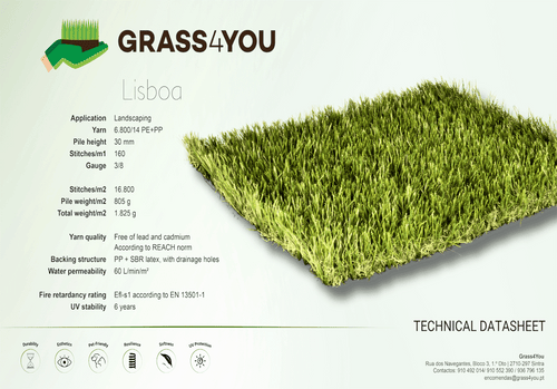 relva artificial Lisboa_30mm_Grass4you