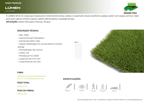 Relva artificial Lumen_Aurora_Grass4you
